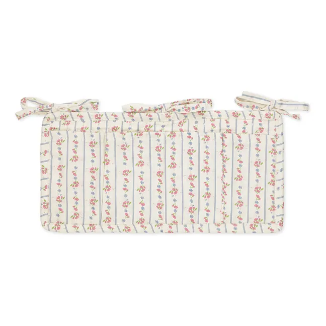 Pochette matelassée pour lit bébé en coton bio Nellie | Rose