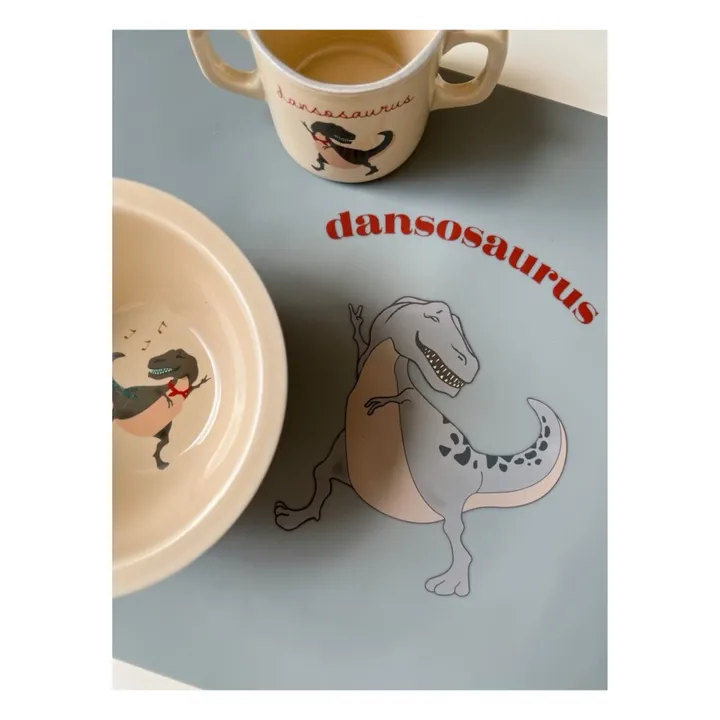 Dansosaurus Ceramic Cup and Bowl | Grey- Product image n°1