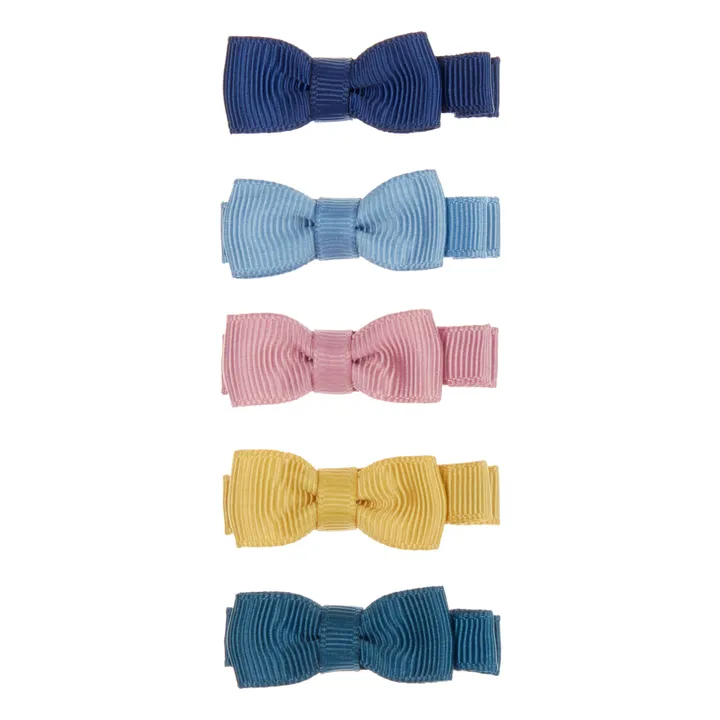 Hair Bows - Set of 5 | Blue- Product image n°0