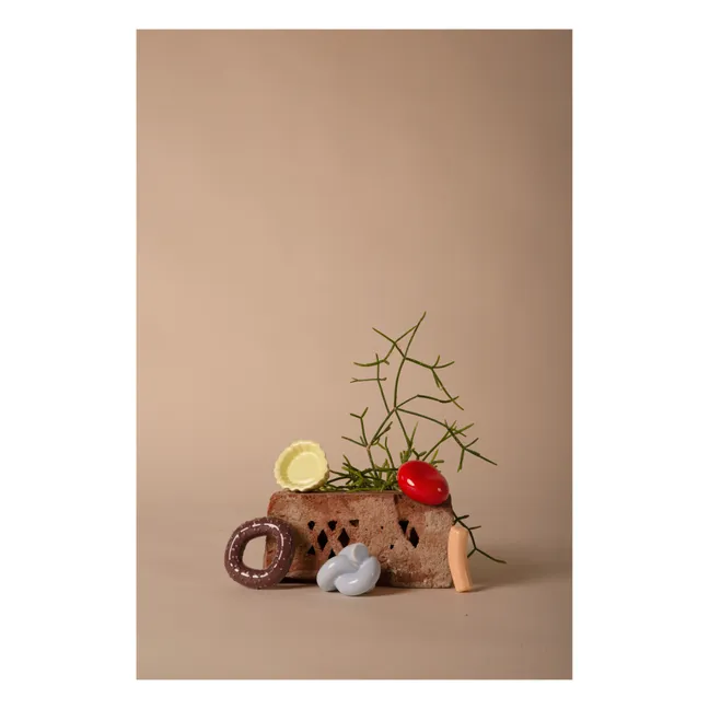 Ceramic Coat Hook | Coral