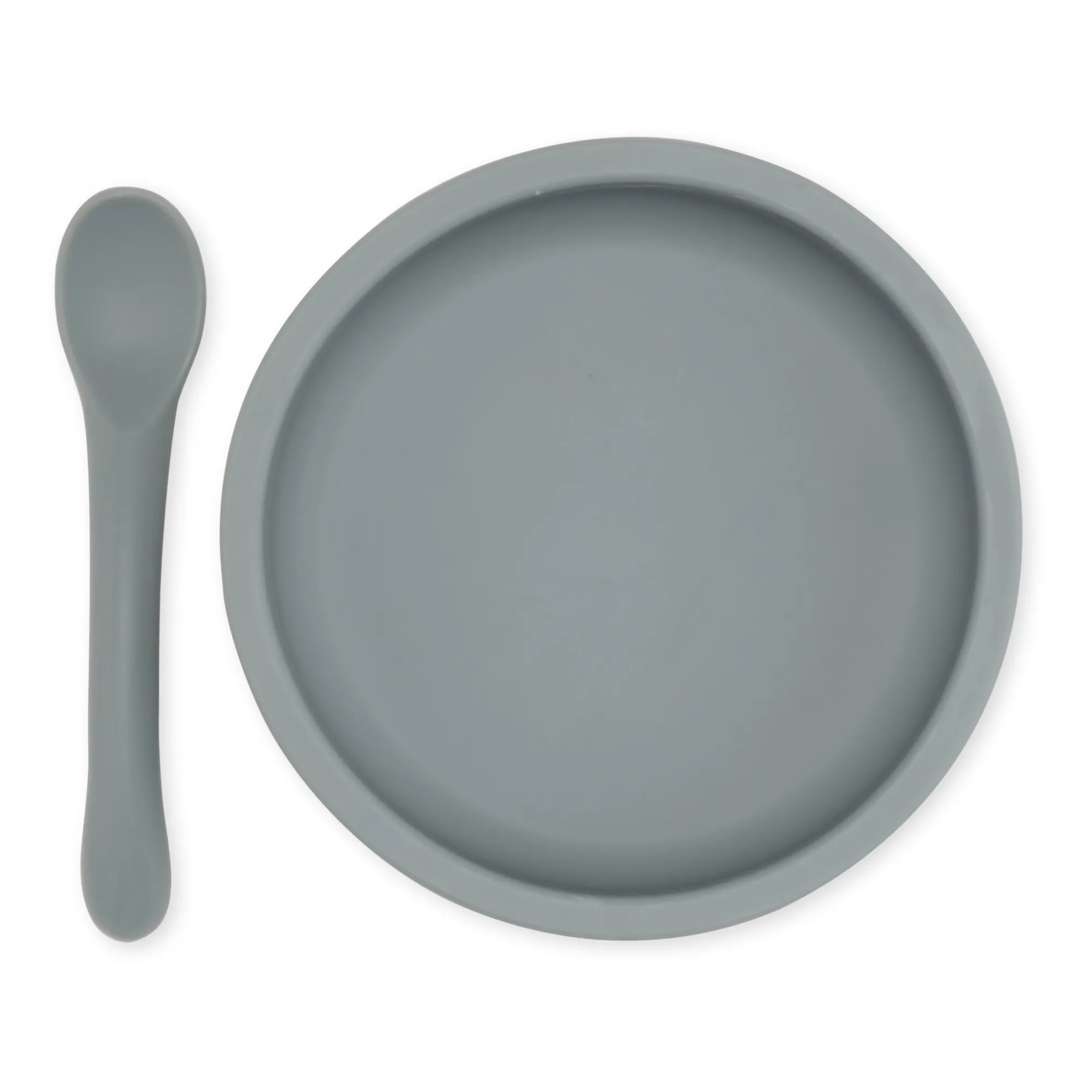 Konges Sløjd Blue Silicone Bowl And Spoon