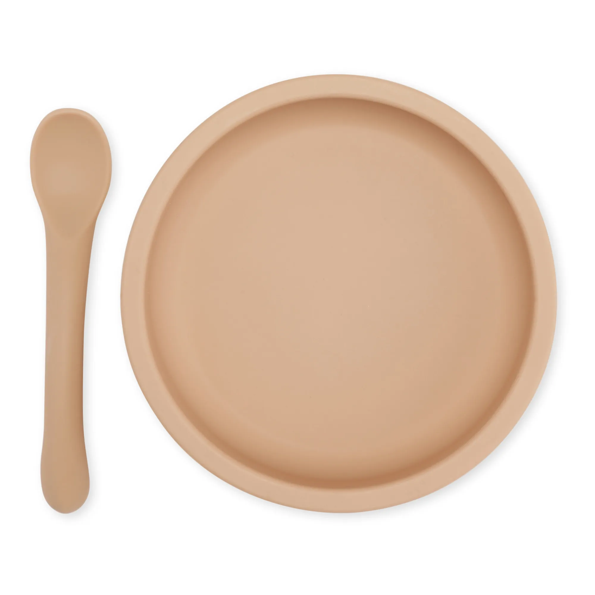 Konges Sløjd Pink Silicone Bowl And Spoon