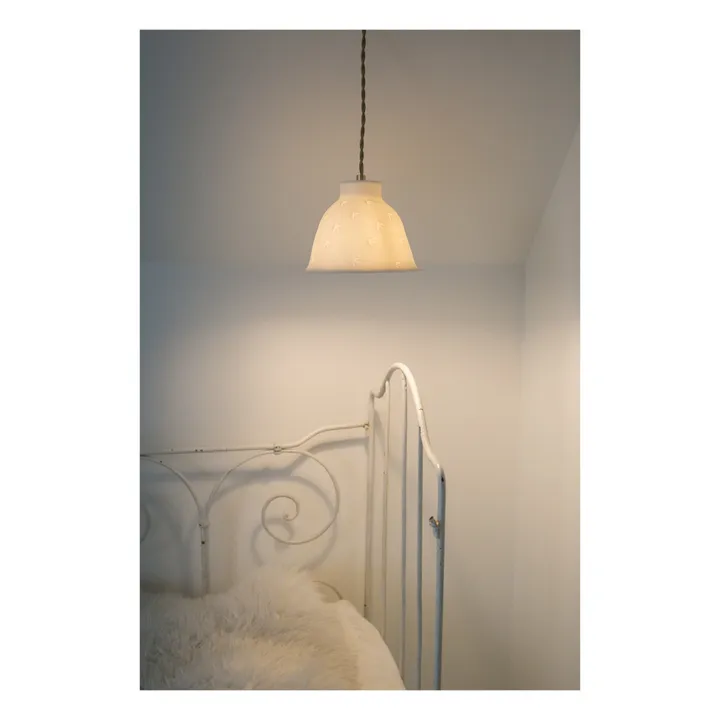 Lámpara de techo Liberté de pocelana esmaltada | Blanco- Imagen del producto n°2