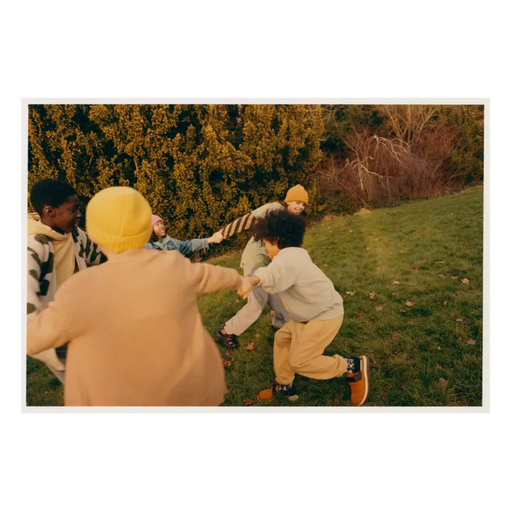 Cardigan Uni Laine Recyclé | Camel- Image produit n°1