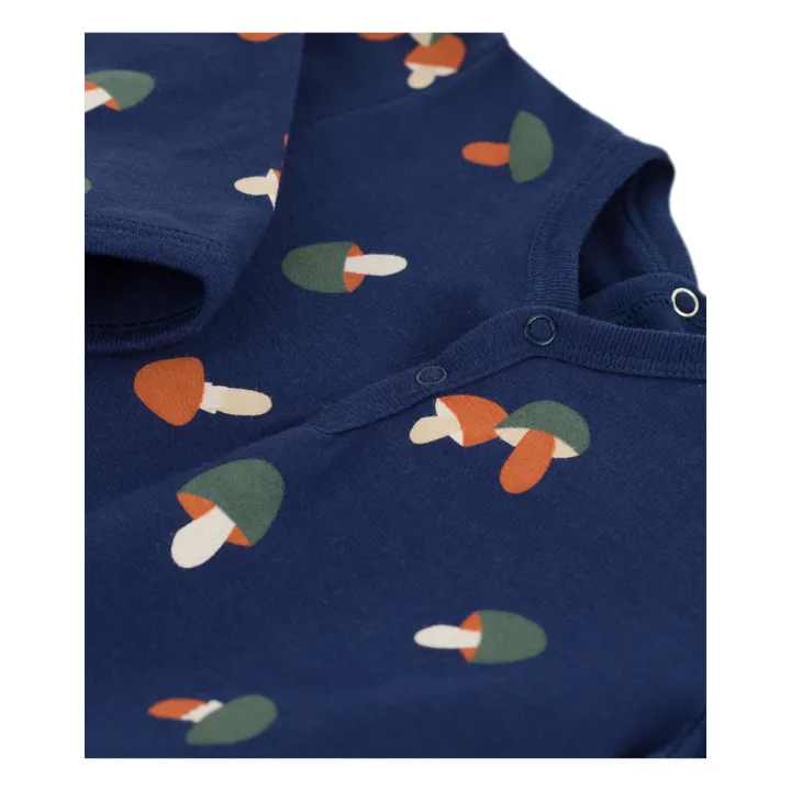 Pyjama à Pieds Coton Bio Chale | Bleu marine- Image produit n°2