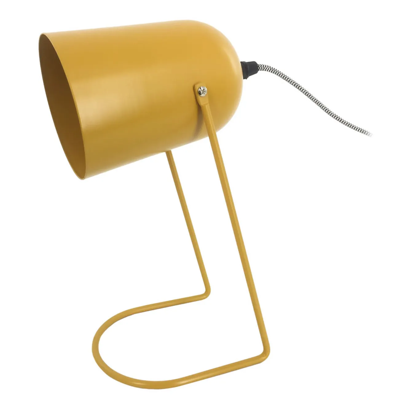 Present Time Mustard Enchant Iron Table Lamp