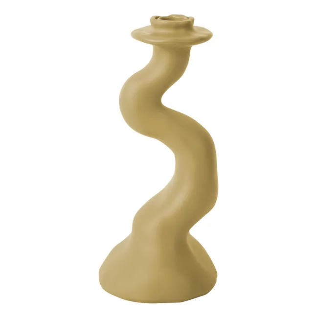 Bougeoir Organic Swirl - M | Beige