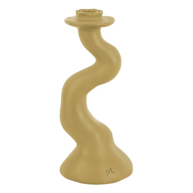 Bougeoir Organic Swirl - M | Beige