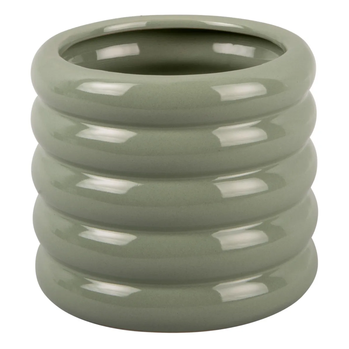 Present Time Verdigris Bobby Ceramic Planter Pot
