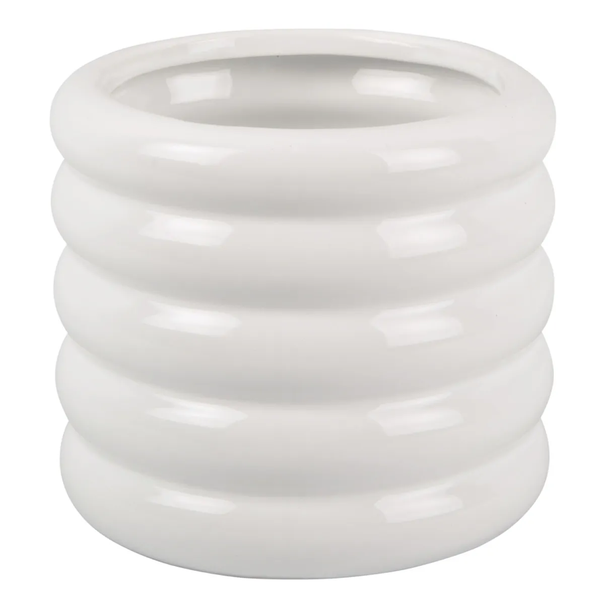 Present Time White Bobby Ceramic Planter Pot