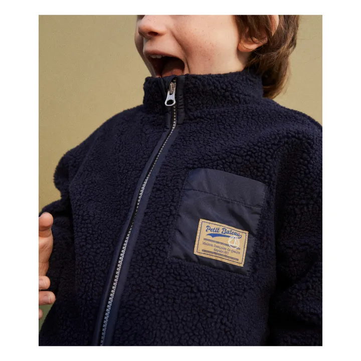 Cameo Sherpa Jacket | Navy blue- Product image n°2