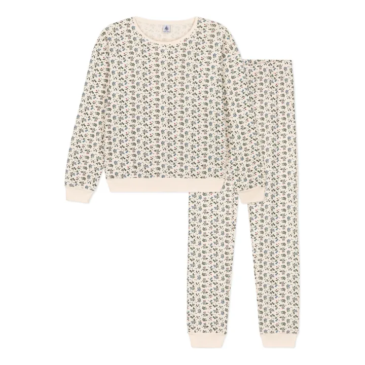 Pijama de algodón orgánico Claudio - Colección de Mujer  | Beige- Imagen del producto n°0