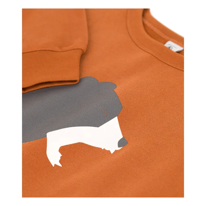 Sweatshirt Molton Schulranzen | Orange- Produktbild Nr. 1
