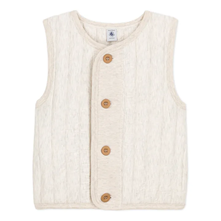 Quilted Vest | Beige- Product image n°0