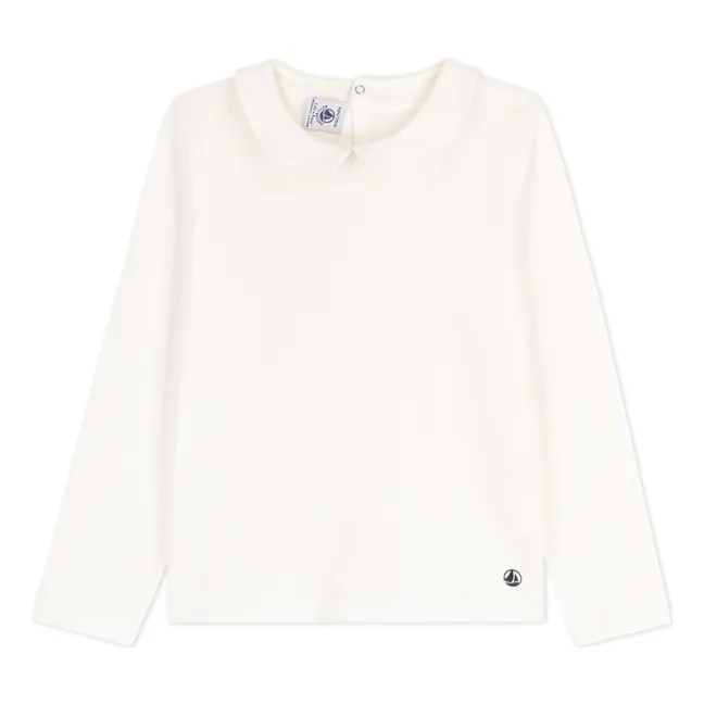Coving Peter Pan Collar T-shirt | White