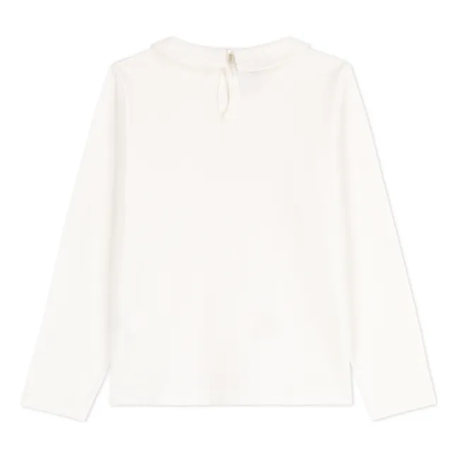Coving Peter Pan Collar T-shirt | White