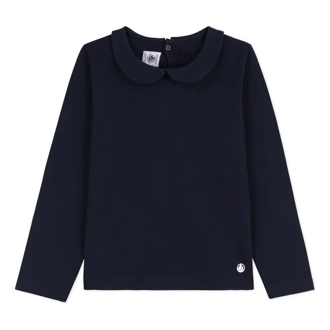 T-shirt Col Claudine Coving | Bleu marine