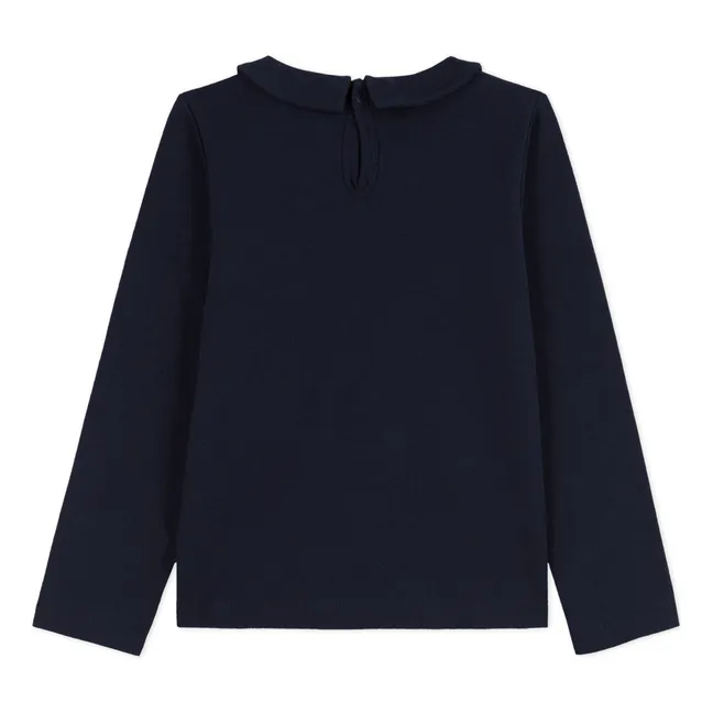 T-shirt Col Claudine Coving | Bleu marine