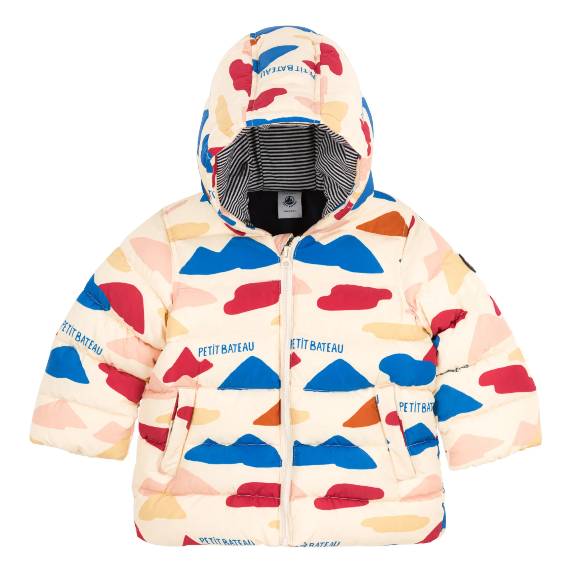 Petit Bateau Beige Carolino Puffer Jacket