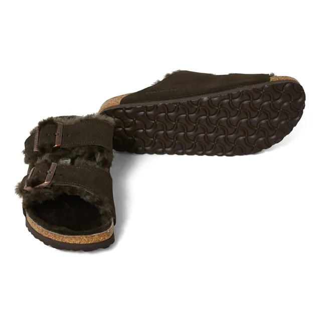Sandales Arizona Shearling - Collection Adulte | Chocolat