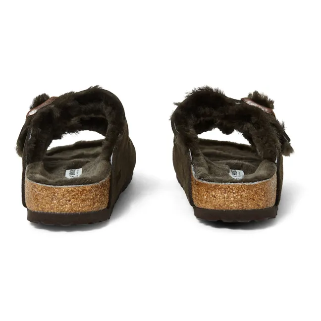 Arizona Shearling Sandals - Adult Collection  | Chocolate