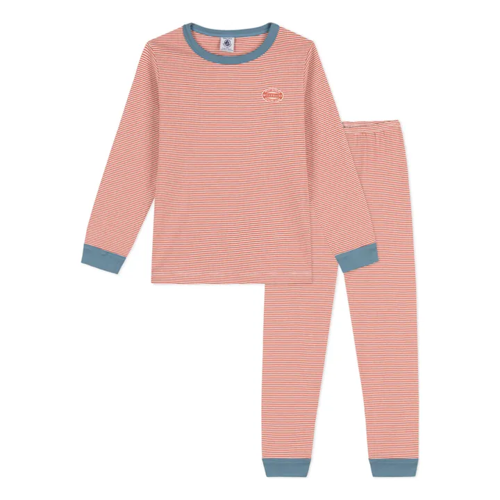 Pyjama Coton Bio Ciré | Rouge- Image produit n°0