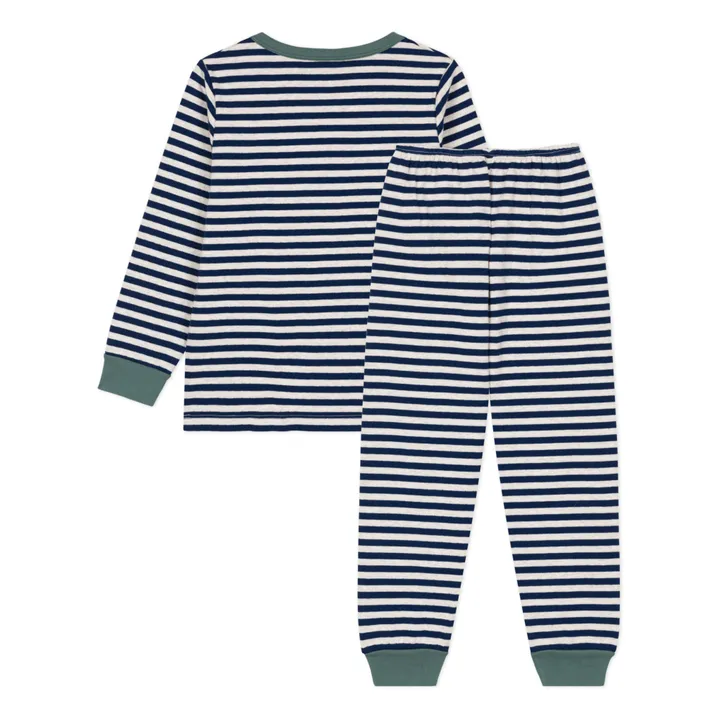 Pyjama Coton Tubique Clément | Bleu marine- Image produit n°3