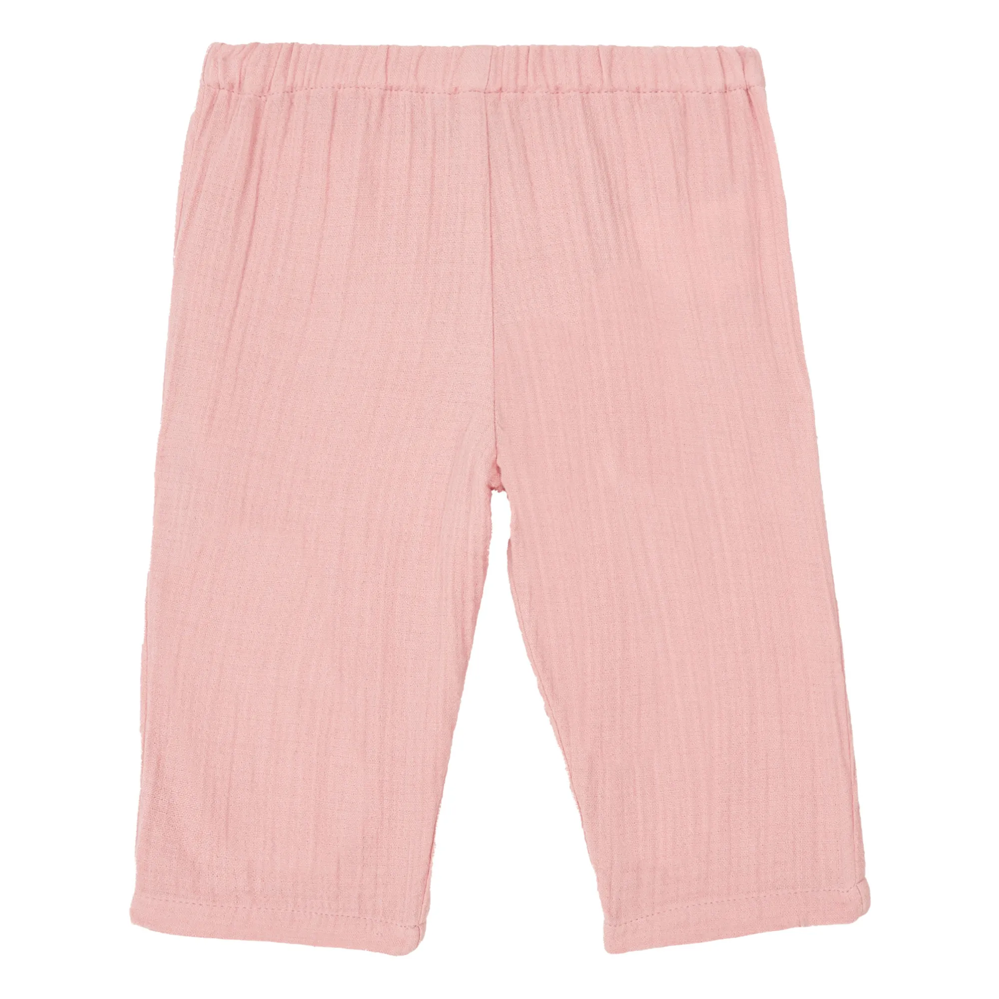Bonton Pink Futur Organic Cotton Muslin Trousers