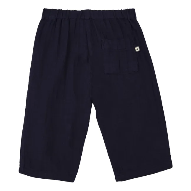 Pantalon Gaze de Coton Futur | Bleu marine