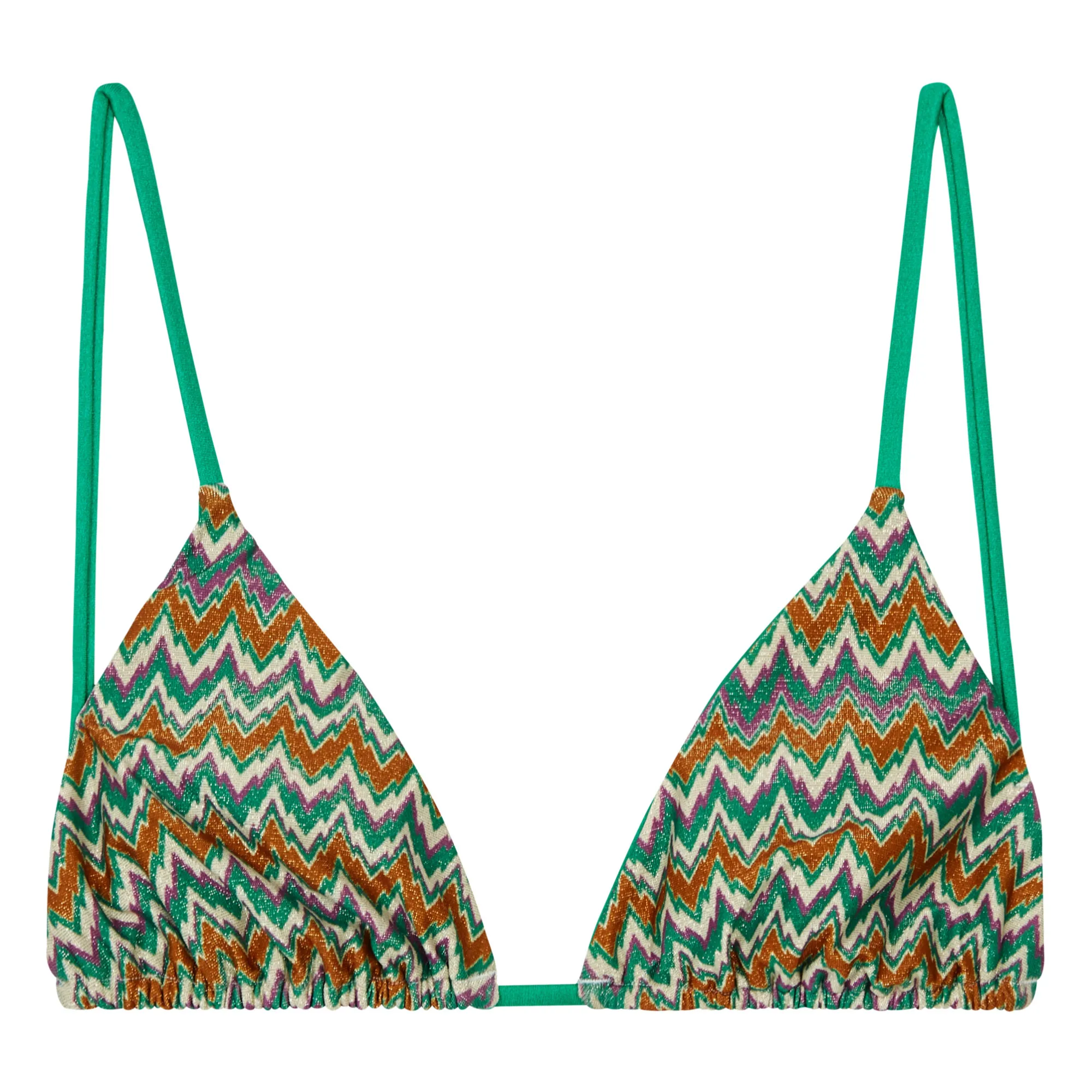 Albertine Green Patty Reversible Bikini Top