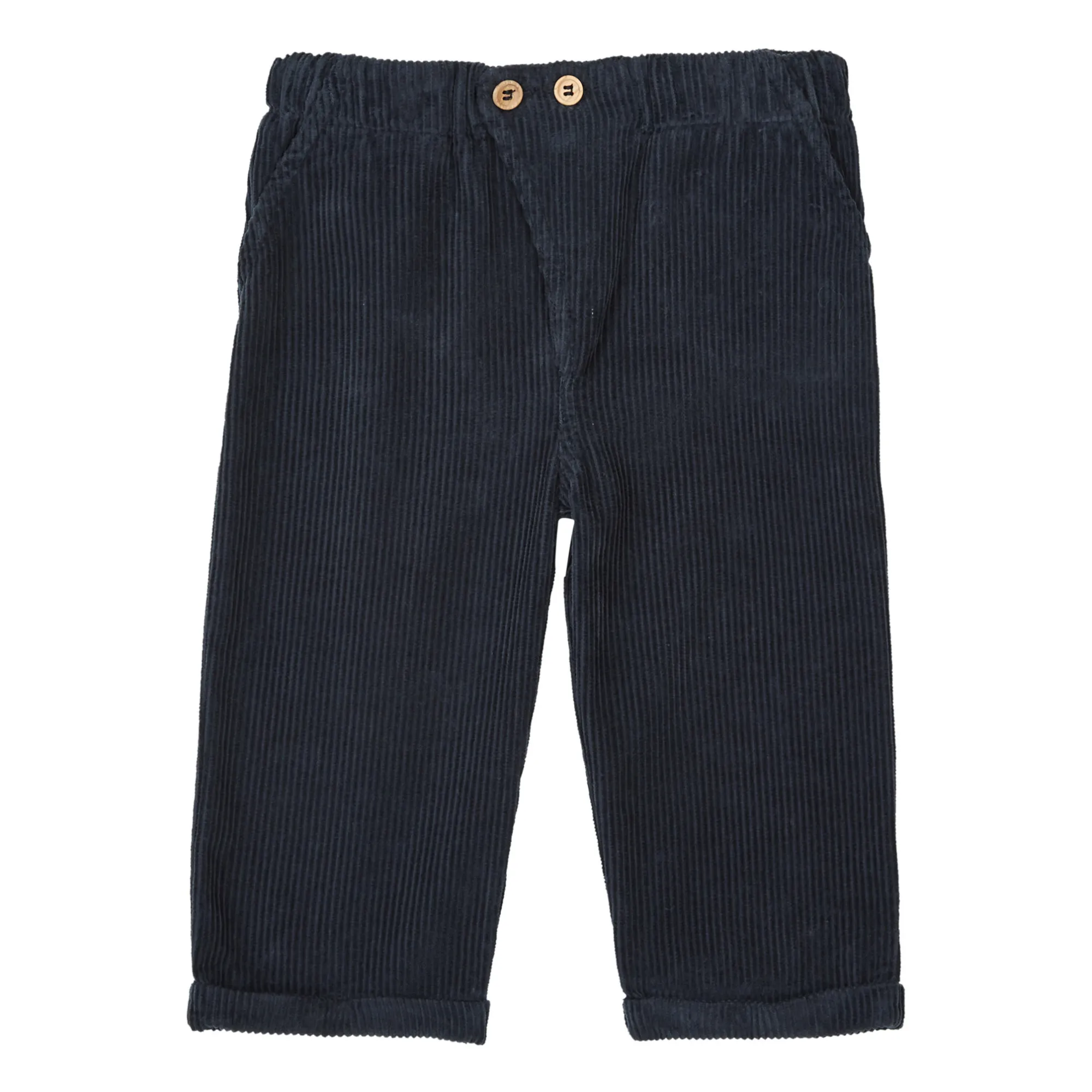 Marlot Paris Navy Blue Marlito Corduroy Trousers - Marlot X Smallable Exclusive
