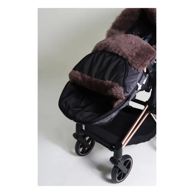 Lambskin Universal Footmuff | Charcoal grey