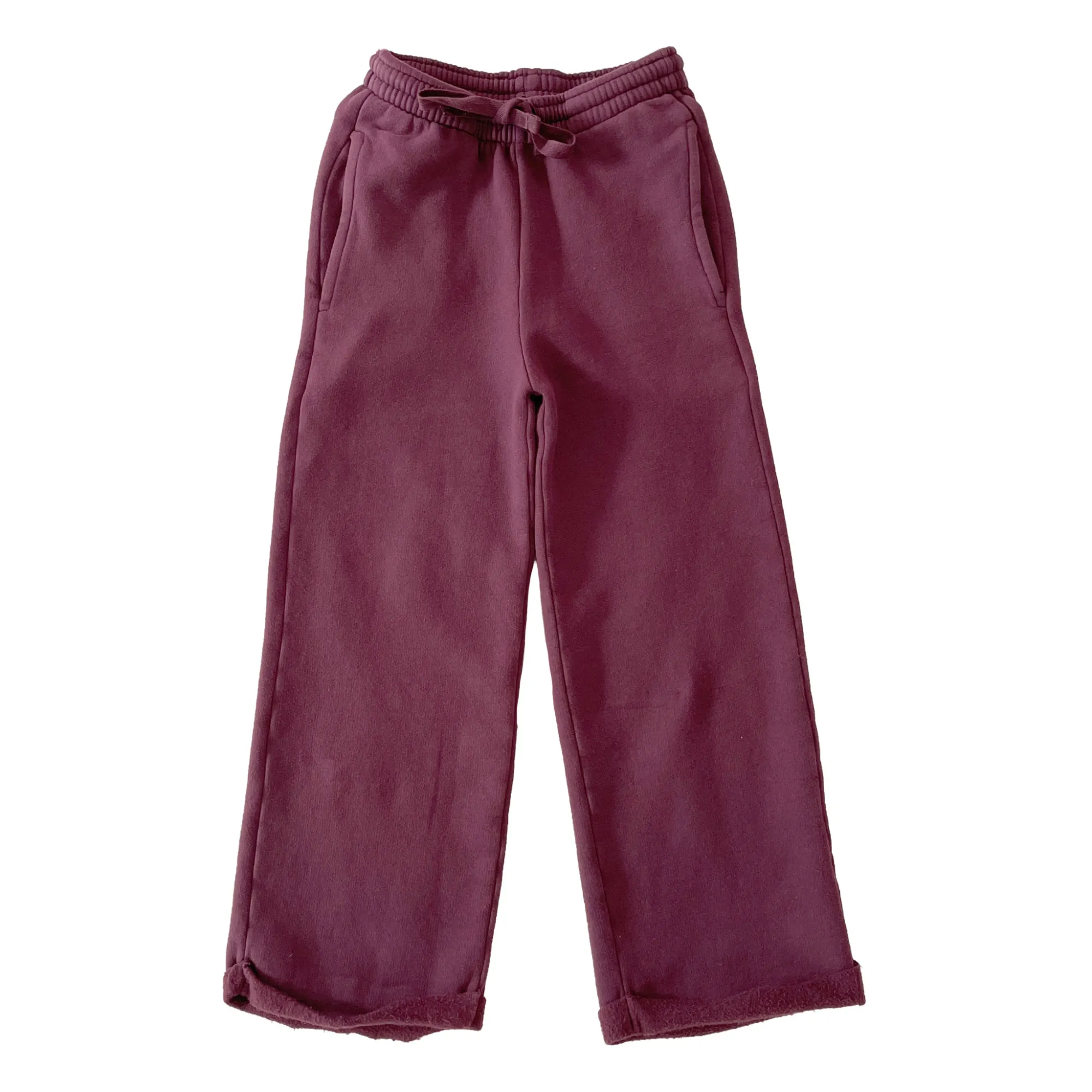 Longlivethequeen Purple Organic Cotton Straight Leg Joggers
