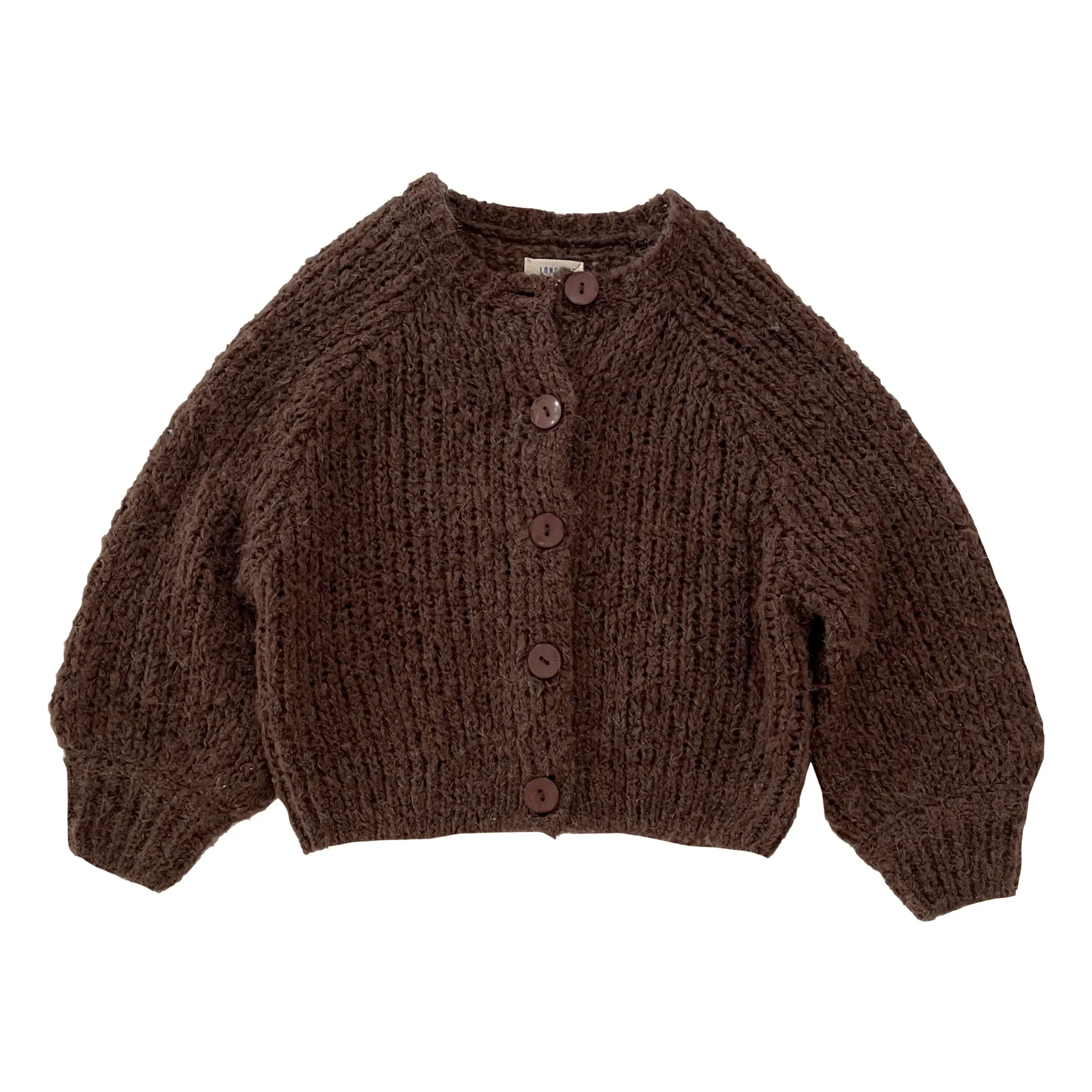 Longlivethequeen Camel Alpaca Wool Cardigan