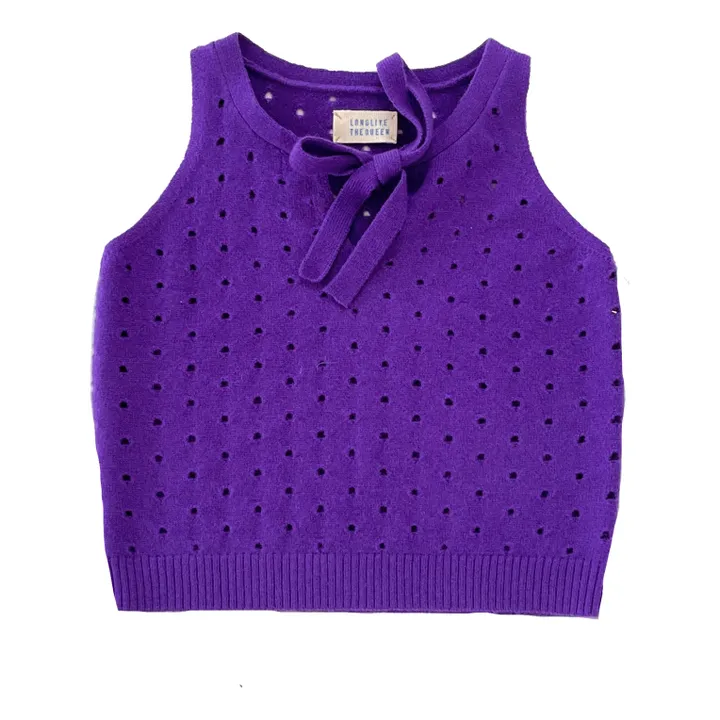 Woollen Vest | Purple- Product image n°0