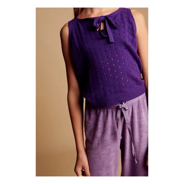 Woollen Vest | Purple- Product image n°2