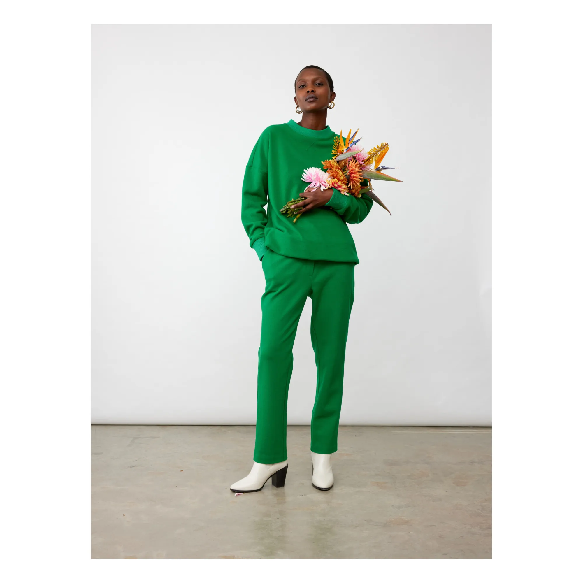 Collectors Club Emerald Green Travis Woollen Sweatshirt