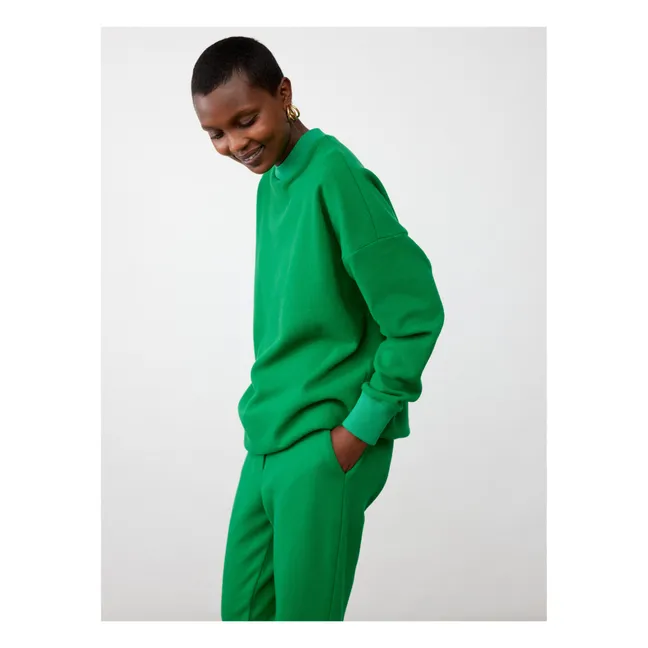 Felpa Travis in lana | Verde