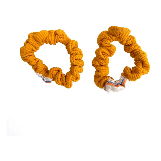 Jersey Scrunchies - Set of 2 | Yellow