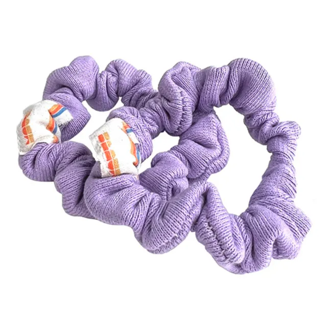 Jersey Scrunchies - Set of 2 | Purple