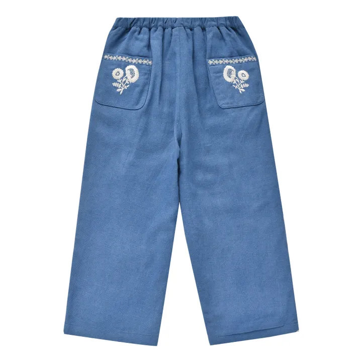 Flor Trousers | Denim blue- Product image n°7