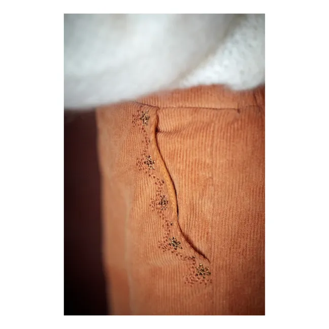 Pantalon Velours Côtelé Flor | Camel