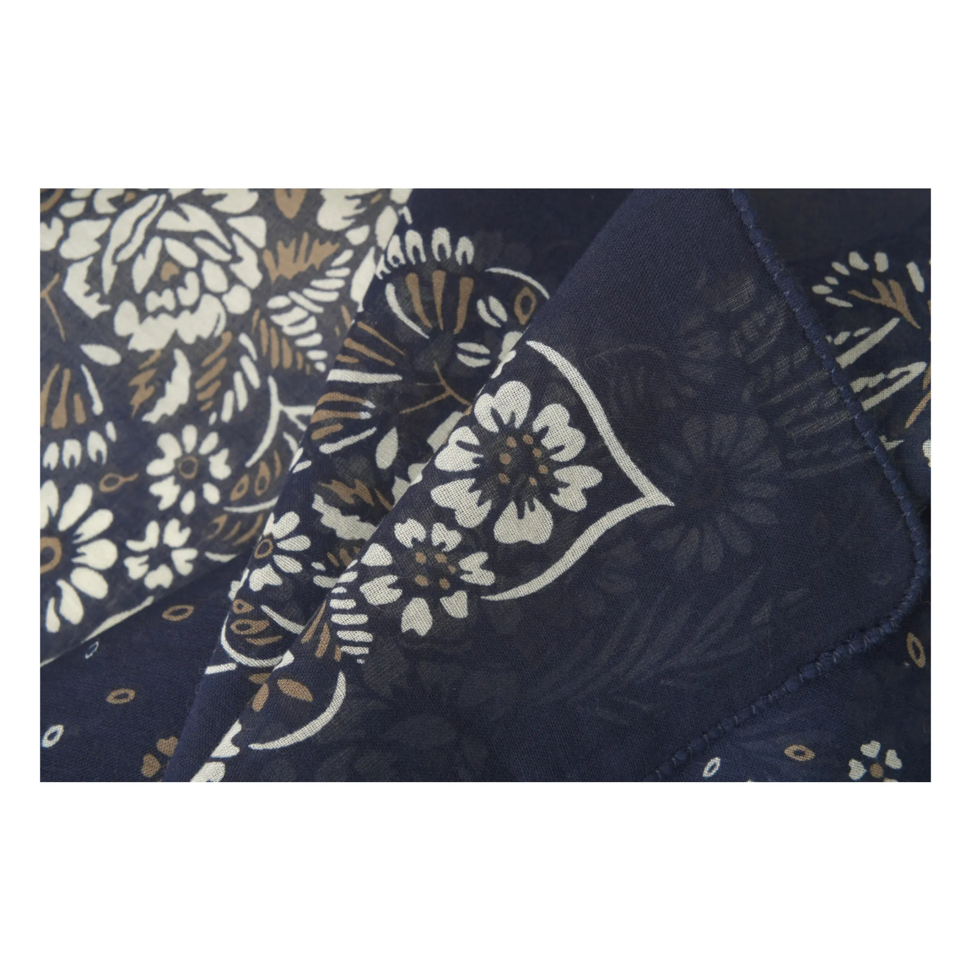 607 Silk Scarf | Navy blue- Product image n°4