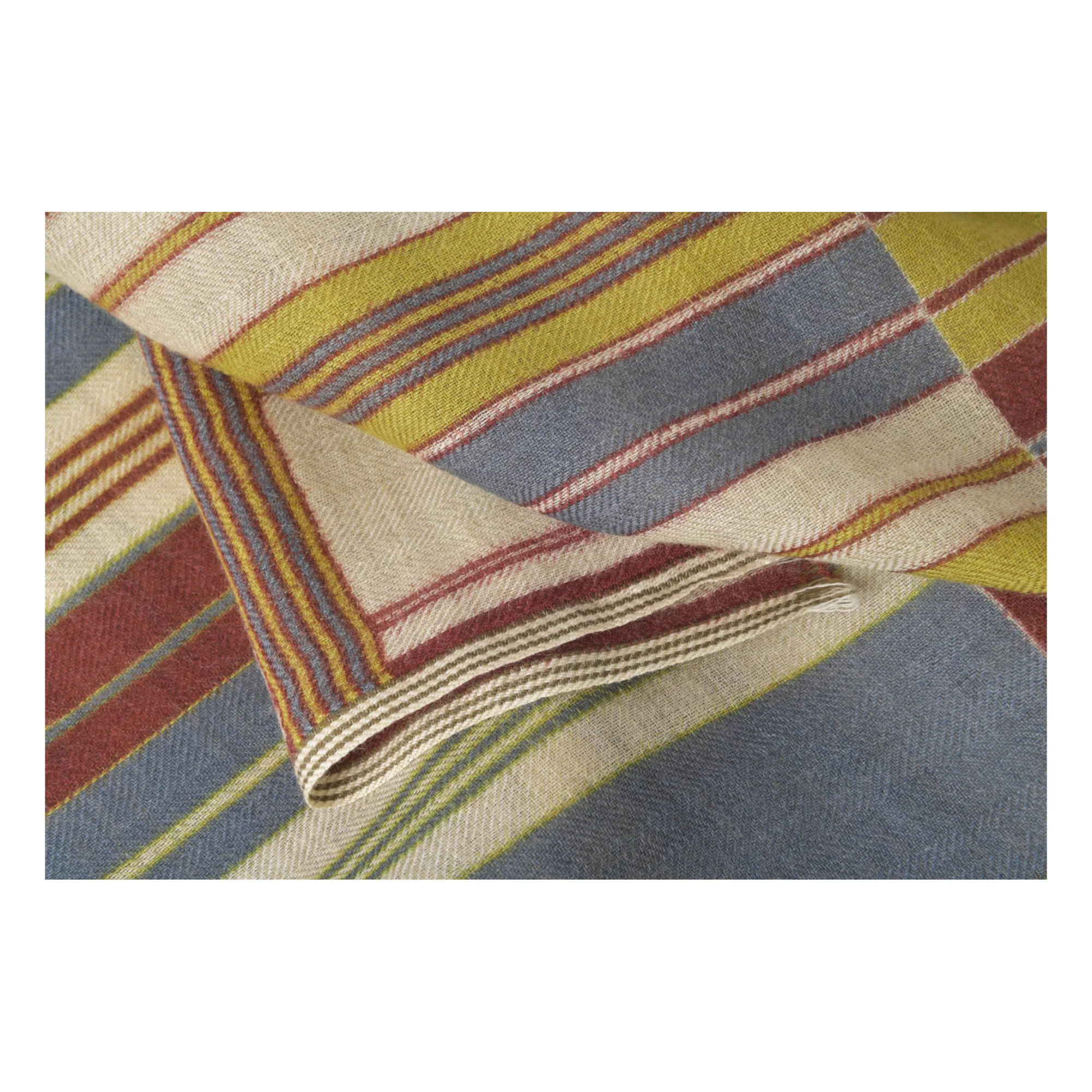 631 Woollen Scarf | Grey blue- Product image n°2