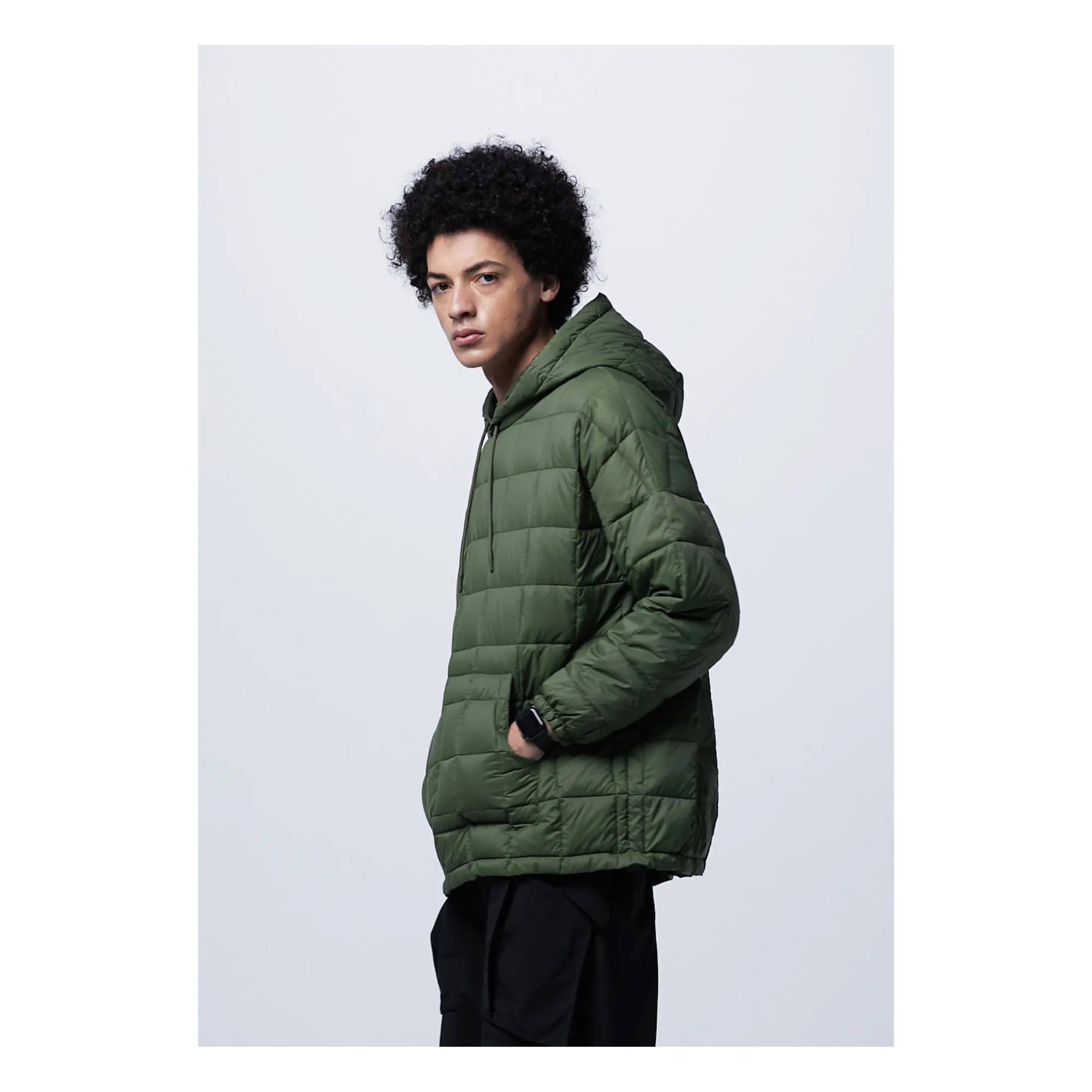 Veste Enfilable Matelassée | Vert olive- Image produit n°1