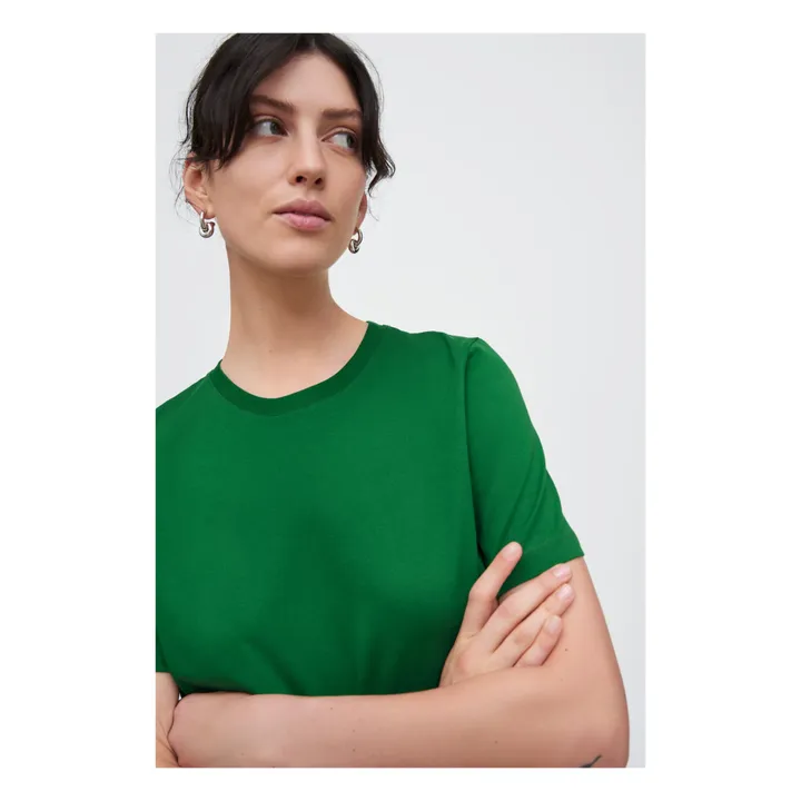 Maglietta classica in cotone biologico | Verde- Immagine del prodotto n°3
