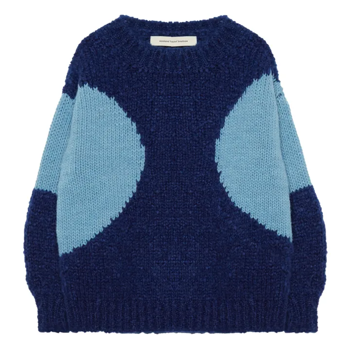 Pullover aus Alpakawolle | Blau- Produktbild Nr. 0
