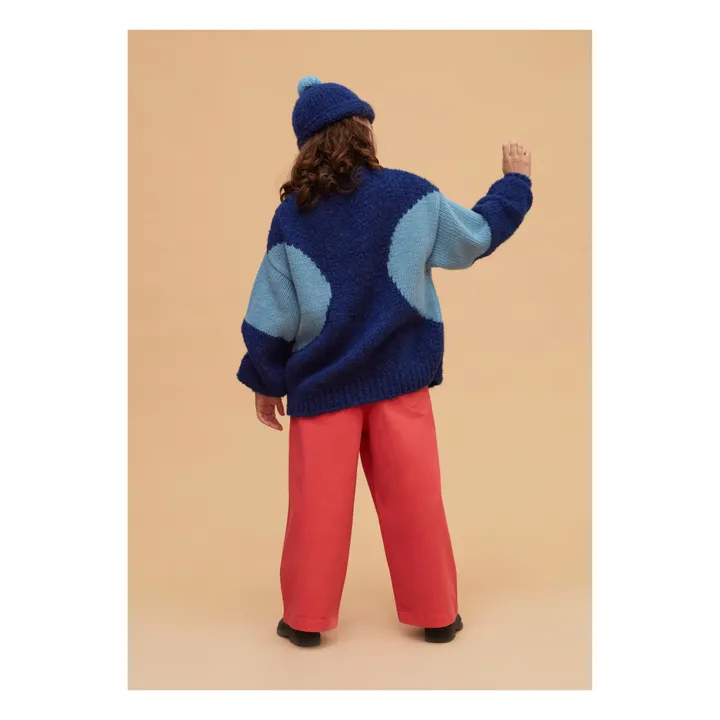 Pullover aus Alpakawolle | Blau- Produktbild Nr. 3