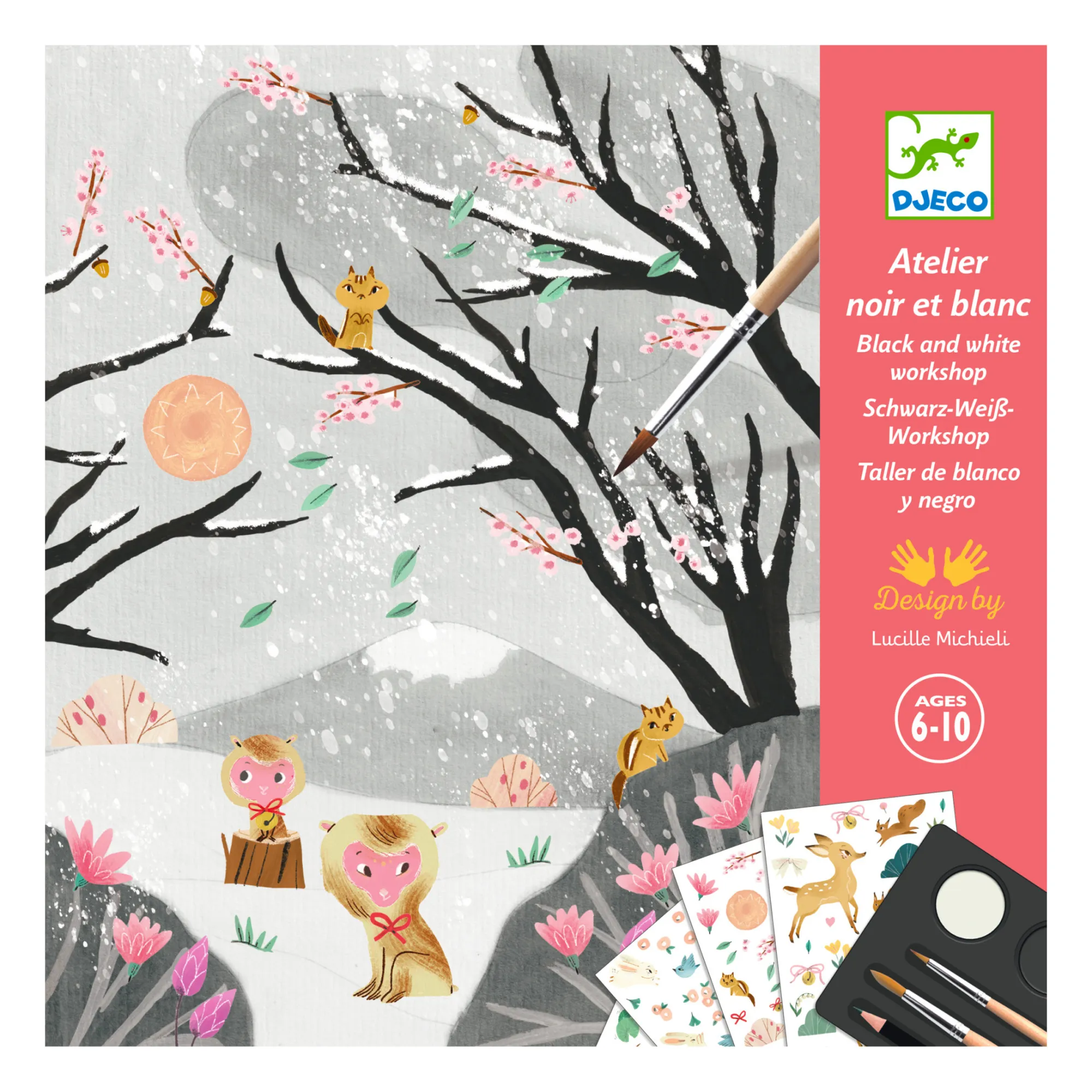 Djeco Multicoloured Snow Scene Activity Kit