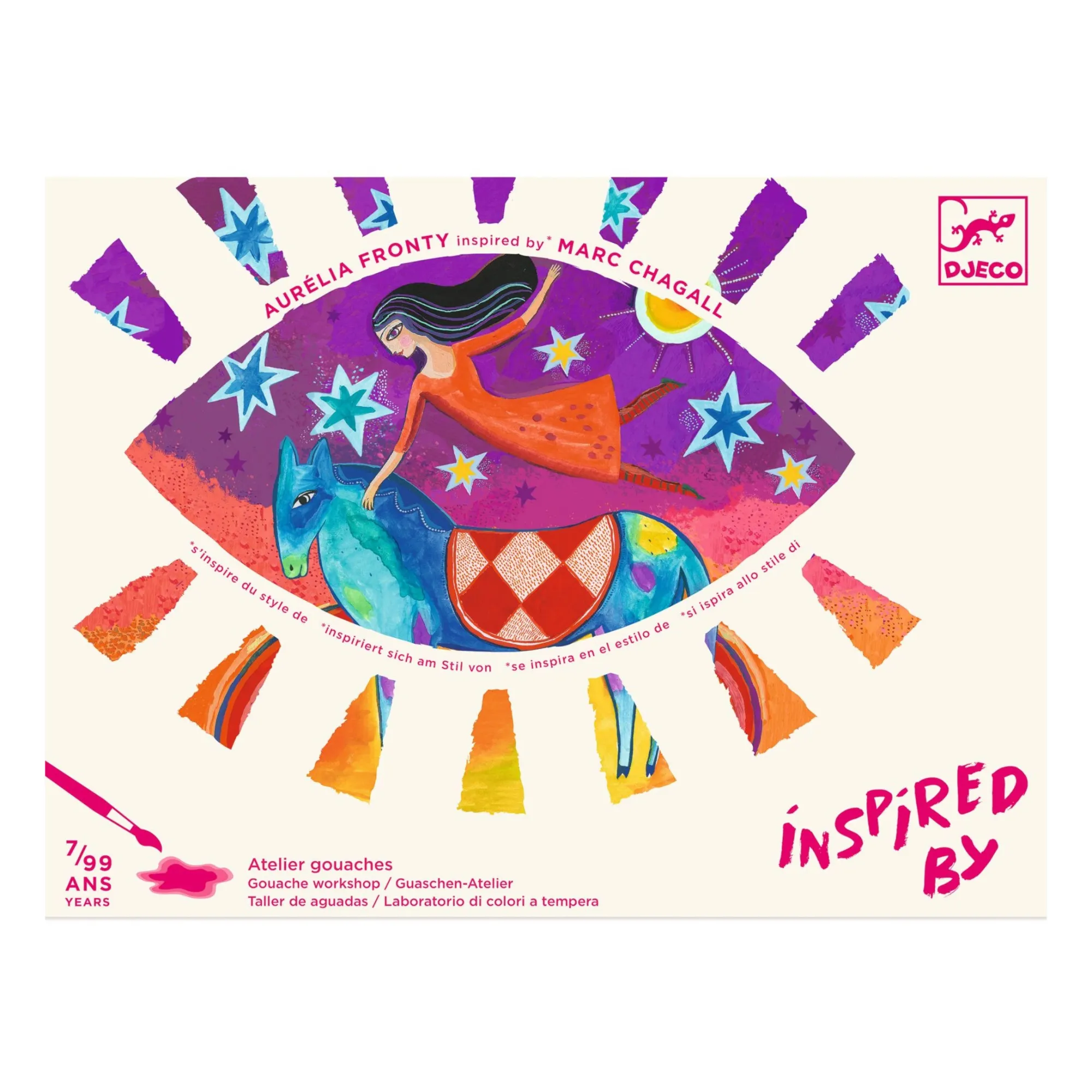 Djeco Multicoloured Watercolour Activity Kit